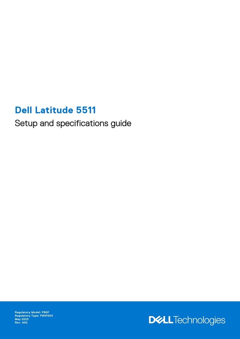 Dell Latitude 5511 Setup and specifications guide