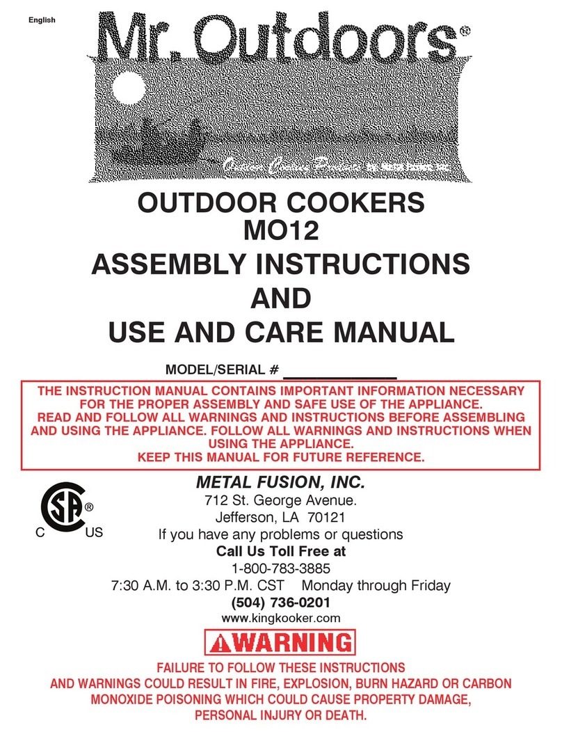 Metal Fusion MO12 Assembly instructions and use and care manual