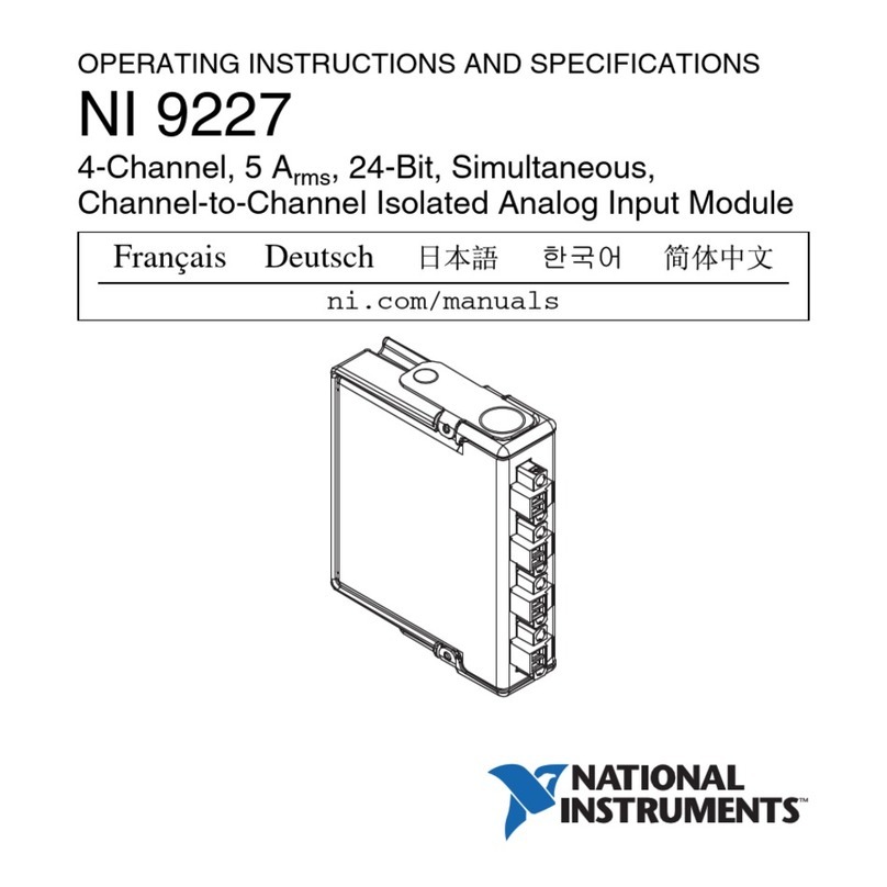 National Instruments NI 9227 Operating instructions and specifications National Instruments NI 9227 Operating instructions and specifications