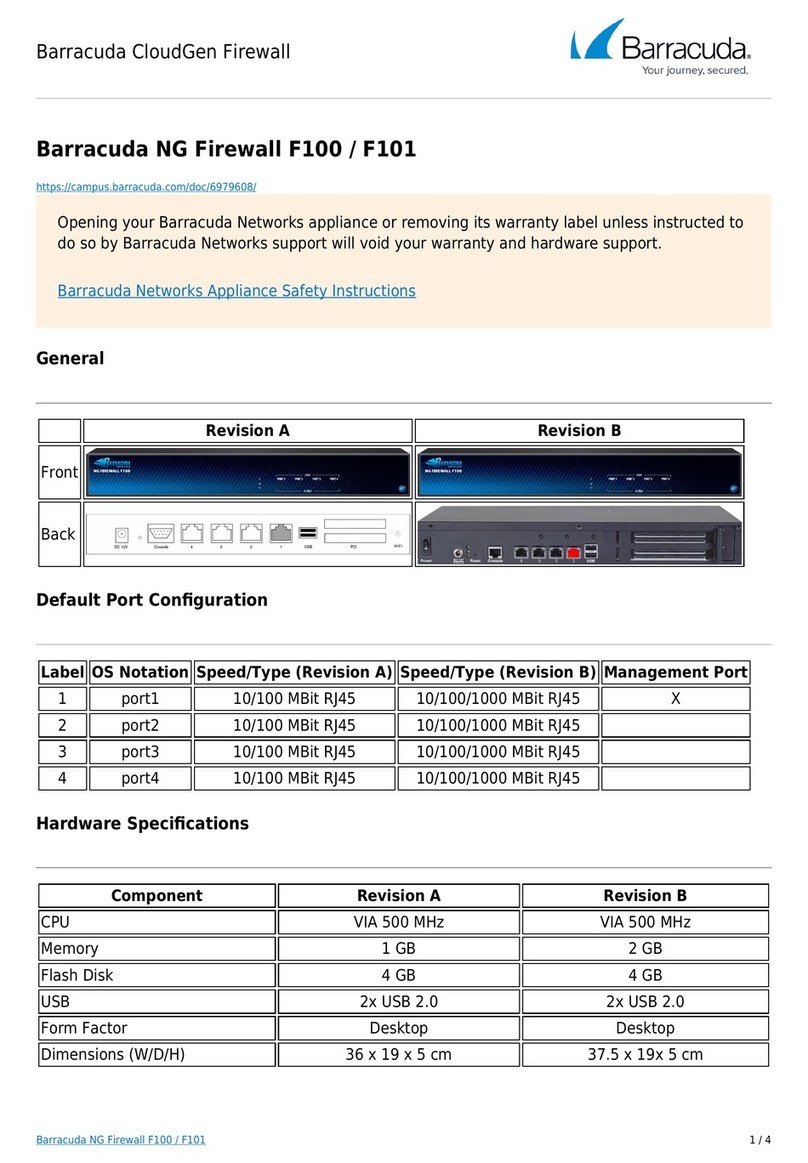 Barracuda F100 quick start guide