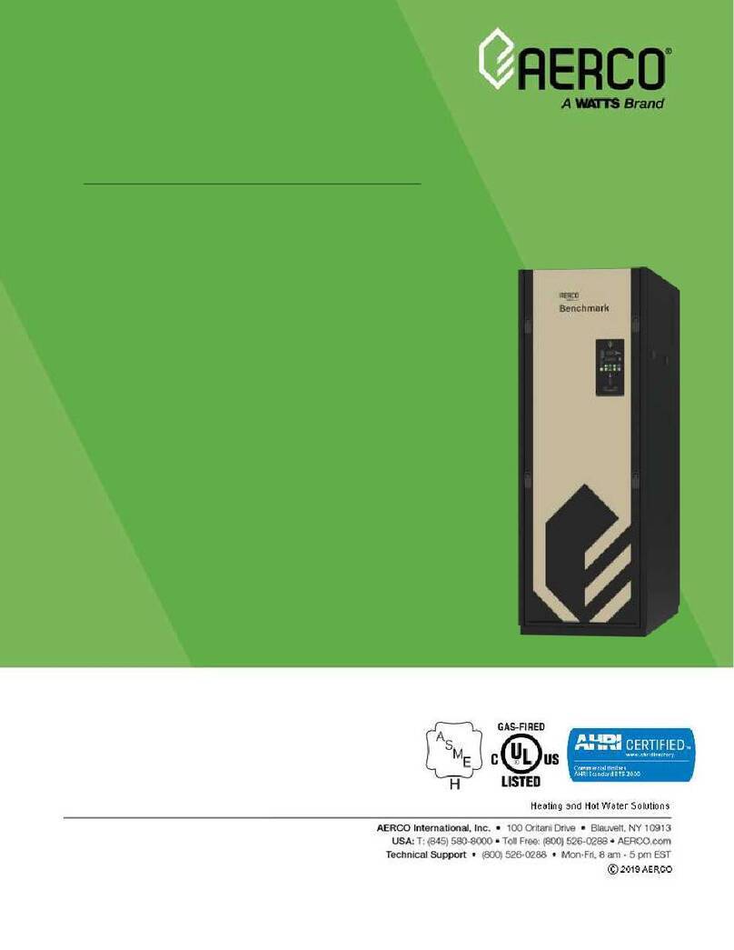 Watts Aerco Benchmark OMM-0116 Installation and operation manual Watts Aerco Benchmark OMM-0116 Installation and operation manual