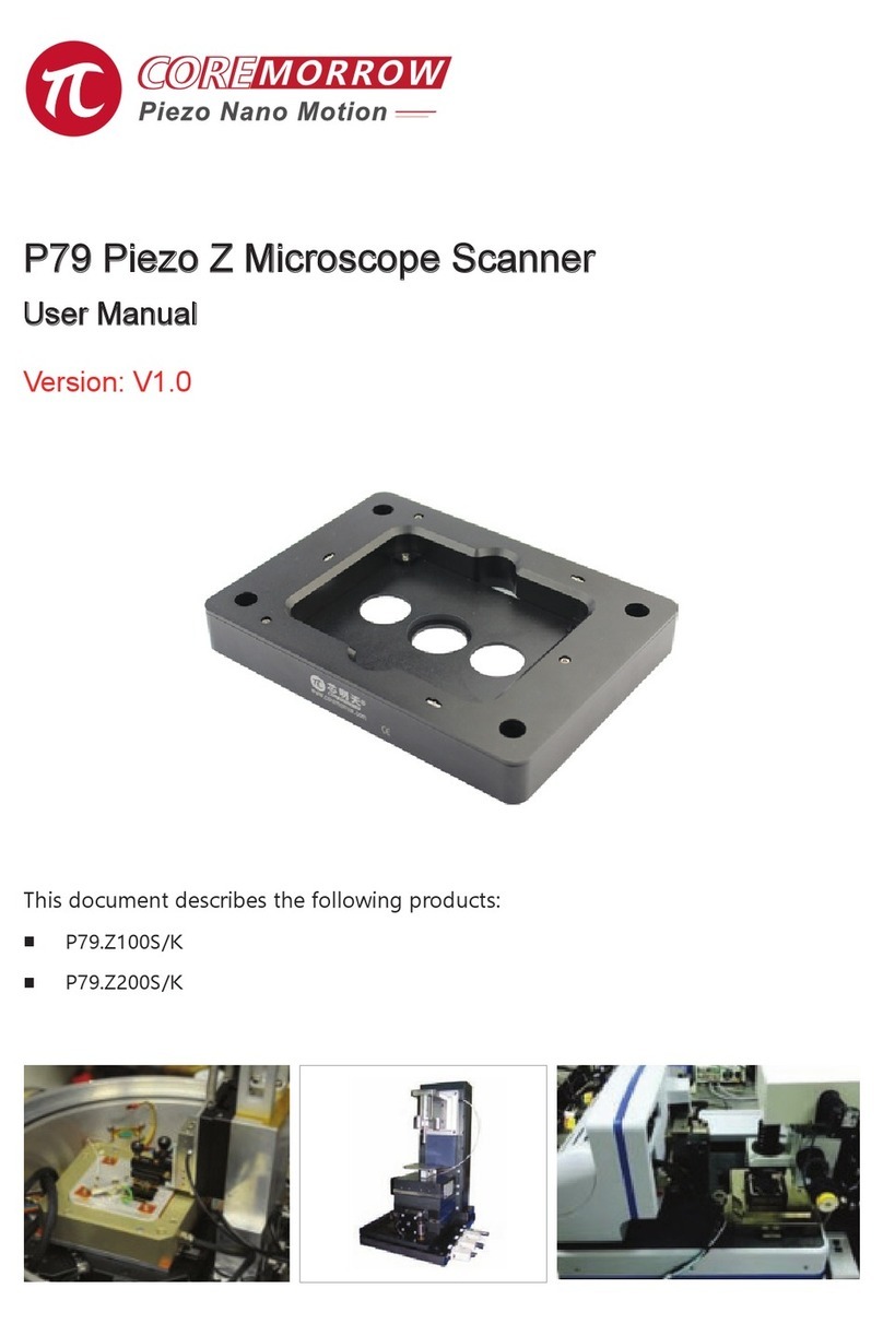 Coremorrow P79 Piezo Z User manual Coremorrow P79 Piezo Z User manual