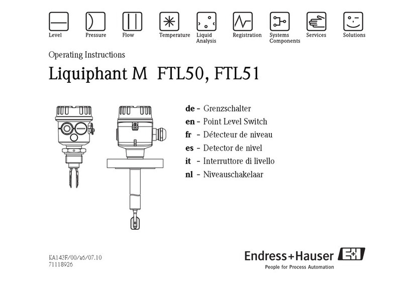 Endress+Hauser Liquiphant M FTL51 User manual Endress+Hauser Liquiphant M FTL51 User manual