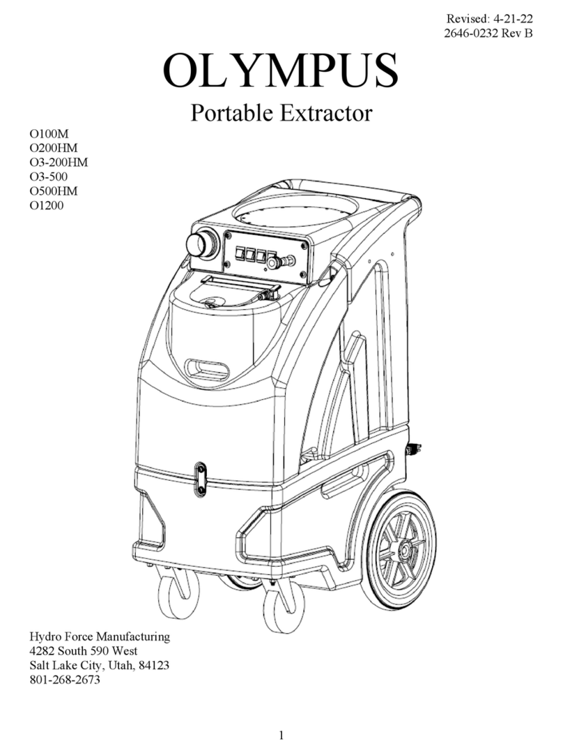 Hydro-Force Olympus O100M User manual