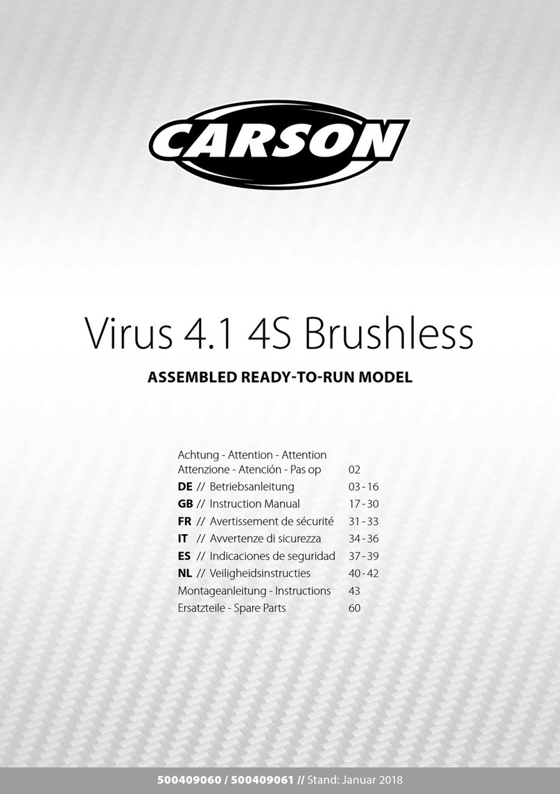 Carson Virus 4.1 4S Brushless instruction manual