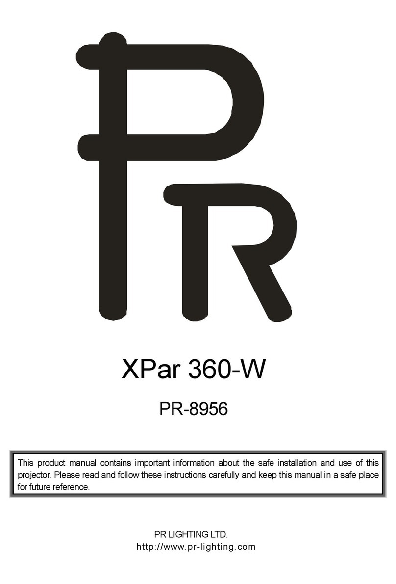 PR Lighting XPar 360-W User manual