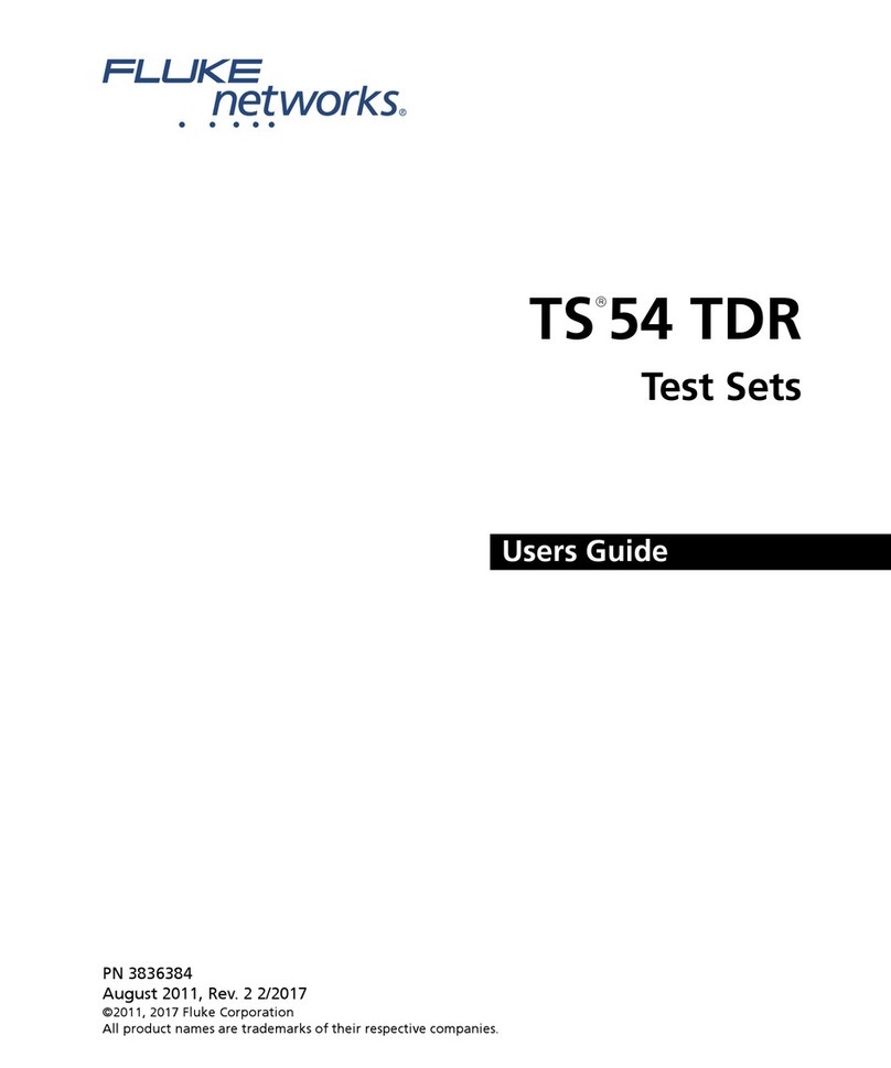 Fluke TS54-A-09-TDR User manual