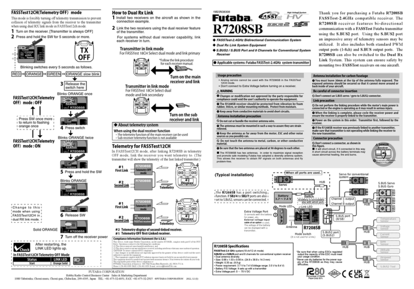 FUTABA R7208SB manual