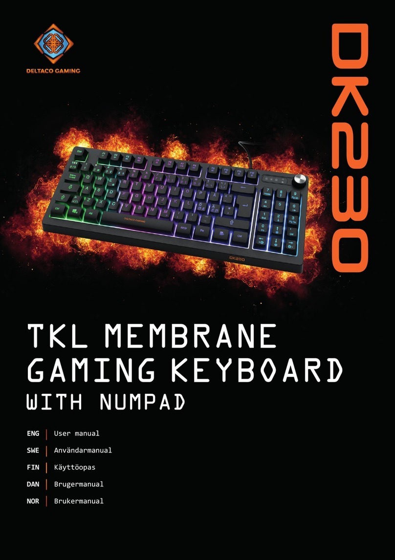Deltaco Gaming DK230 User manual