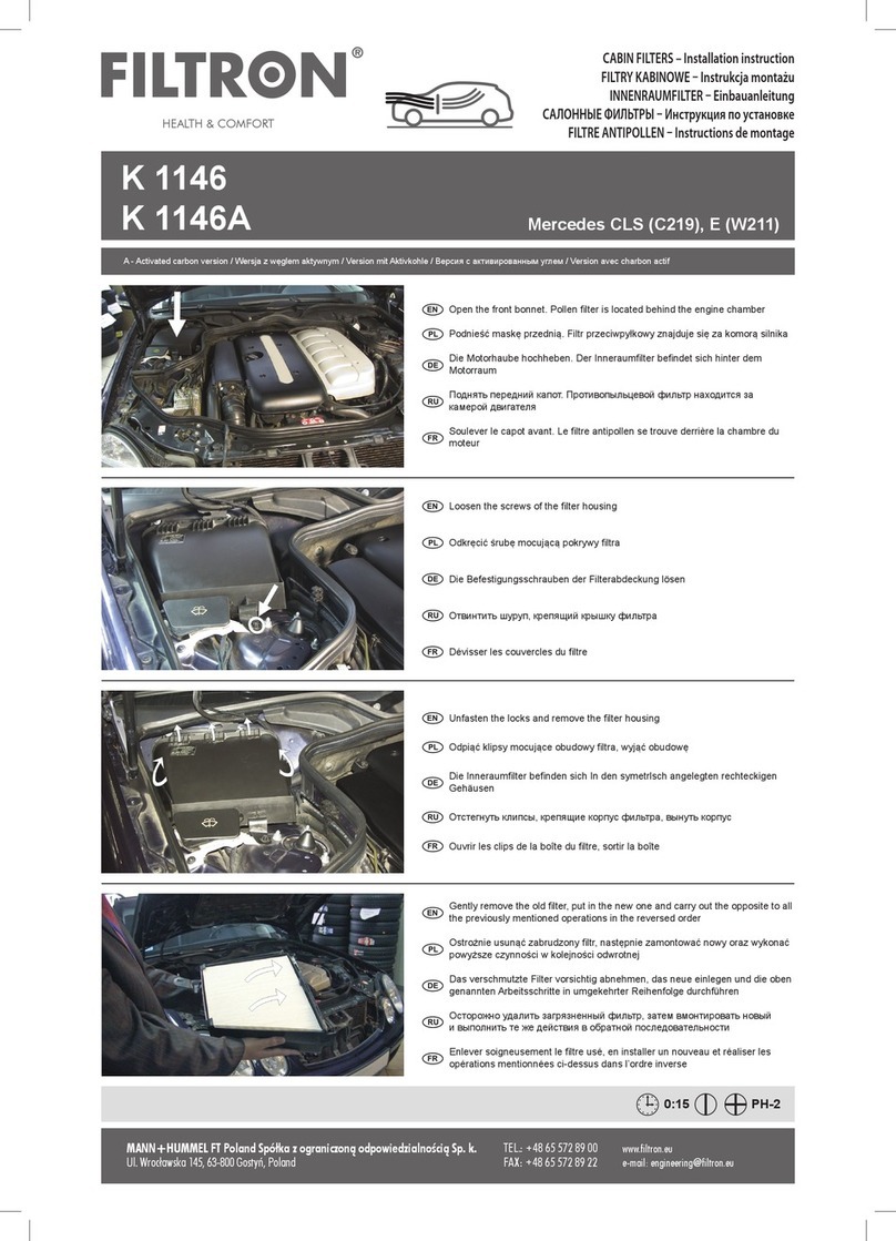 FILTRON K 1146A Installation instruction
