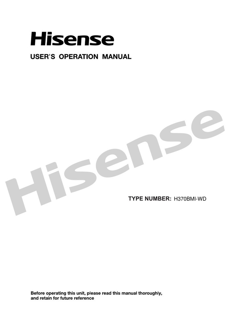 Hisense H370BMI-WD User's operation manual