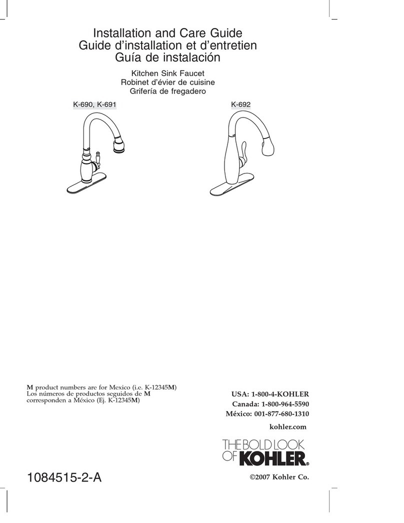 Kohler K-691 Assembly instructions
