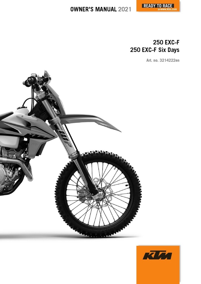 KTM 250 EXC-F 2021 User manual