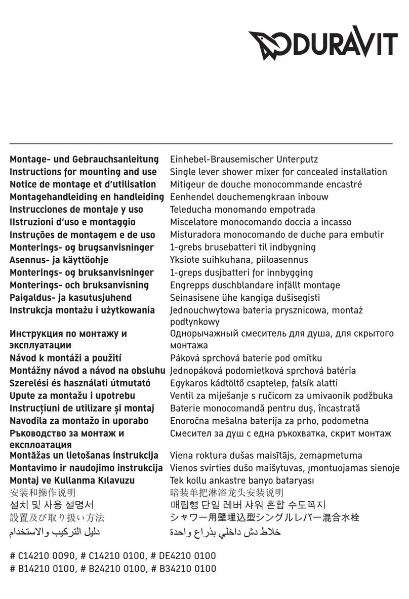 DURAVIT D-NEO DE4210 0100 Manual