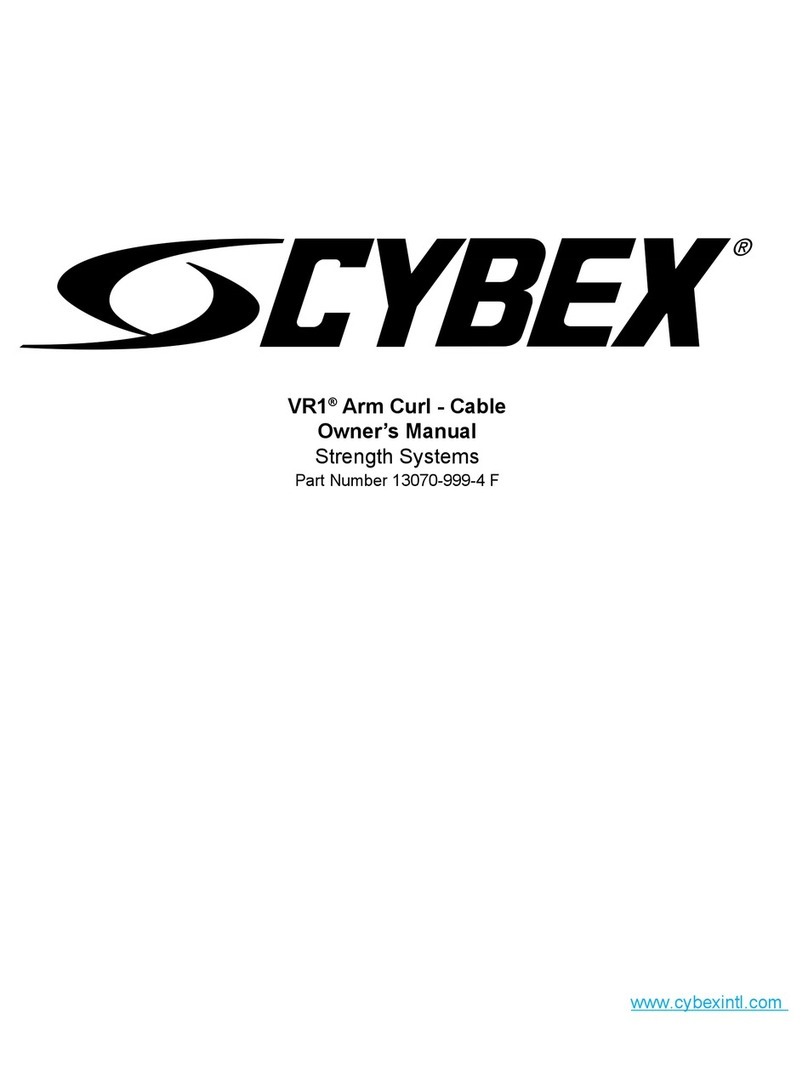 CYBEX VR1 Arm Curl User manual CYBEX VR1 Arm Curl User manual