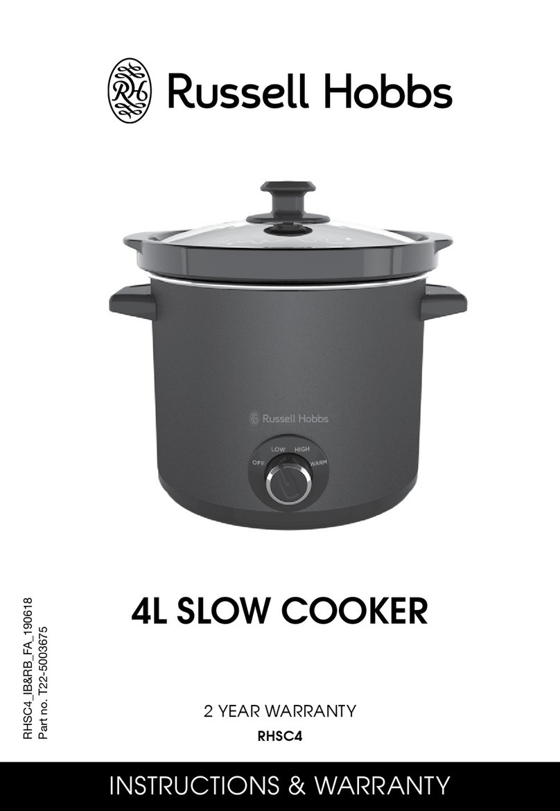 Russell Hobbs RHSC4 Instructions & warranty