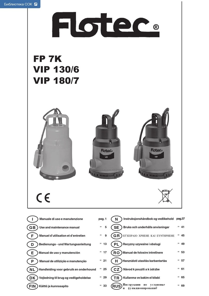 Flotec VIP 180/7 User manual