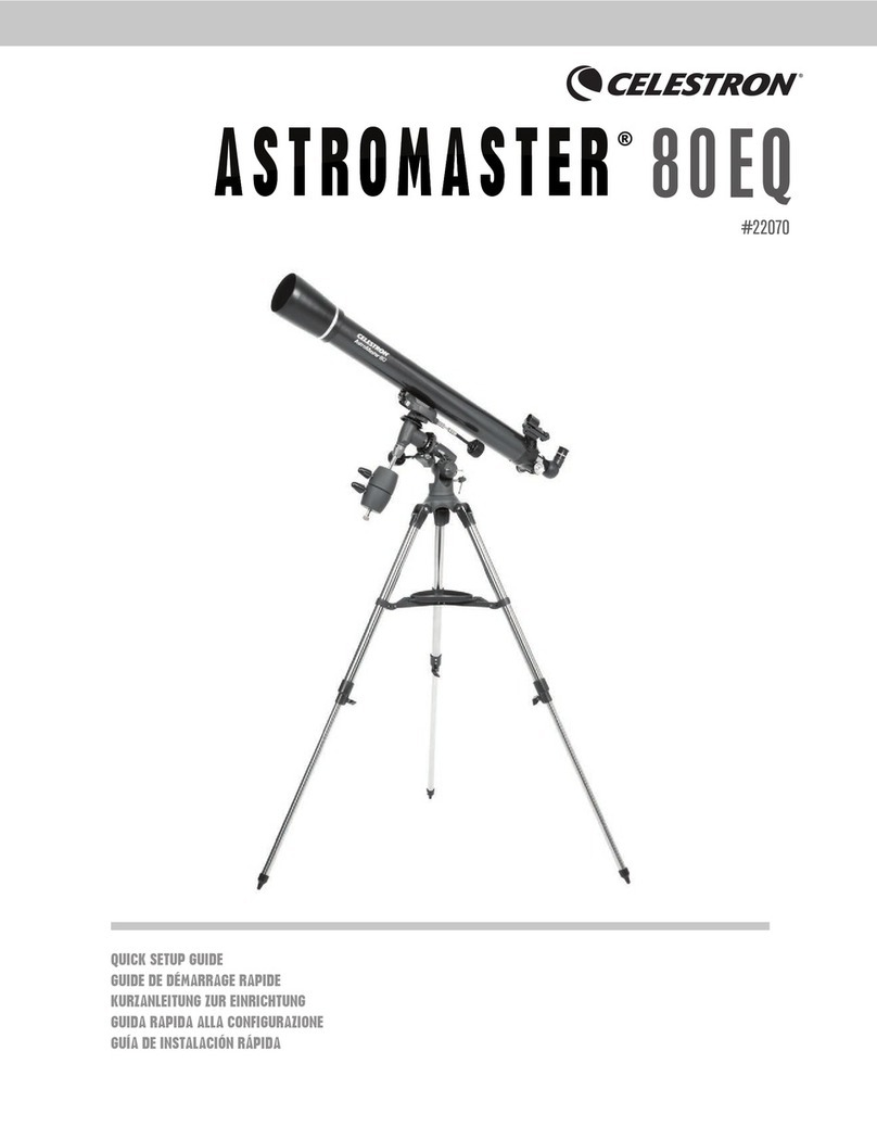 Celestron Astromaster 80EQ Quick setup guide