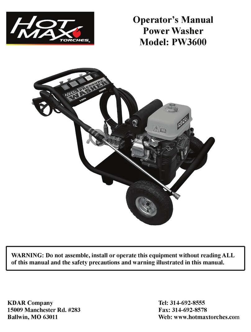 Hot Max PW3600 Operator's manual