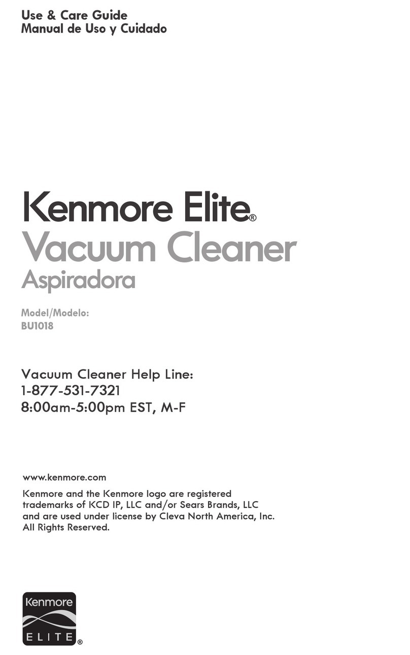 Kenmore Elite BU1018 Use & care guide