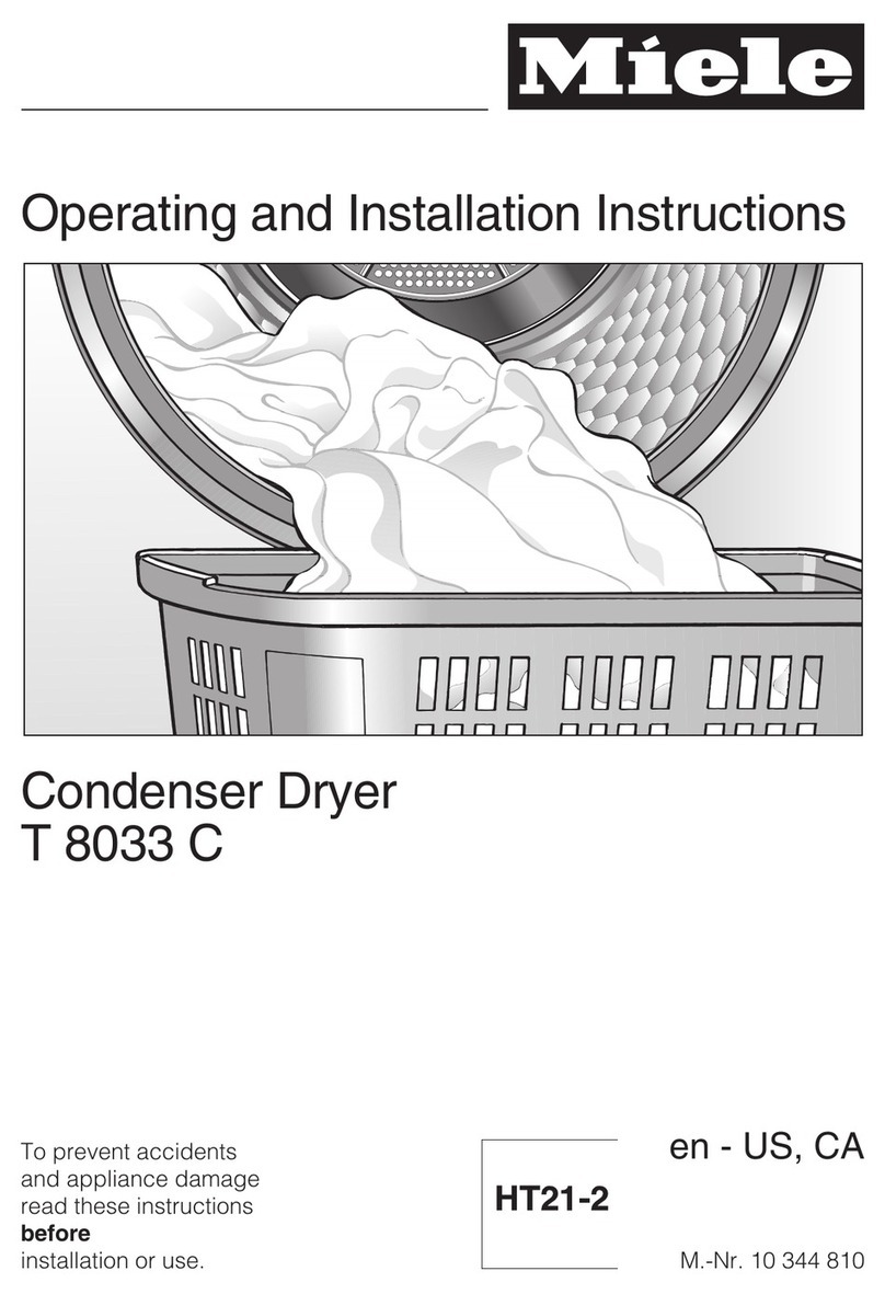 Miele T 8033 C User manual