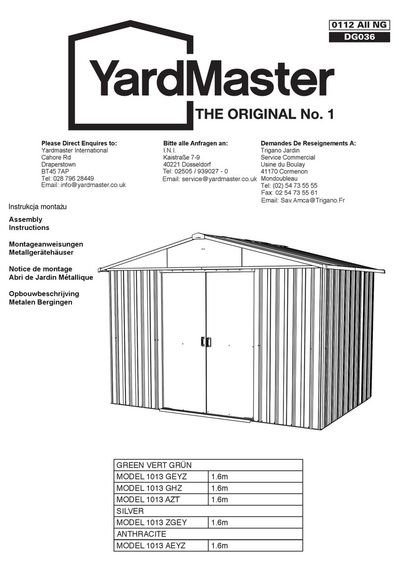 Yardmaster 1013 GEYZ Assembly instructions