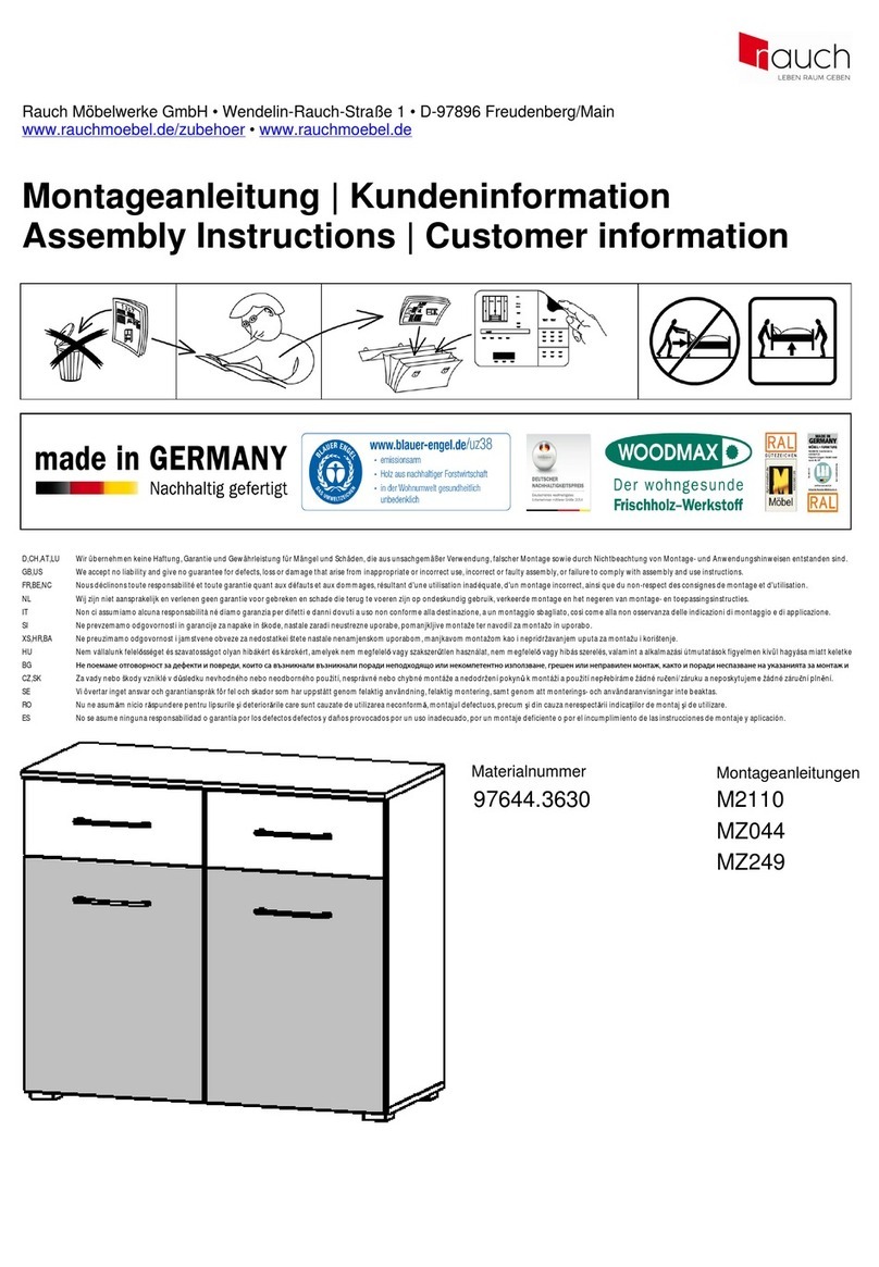 Rauch M2110 Assembly instructions