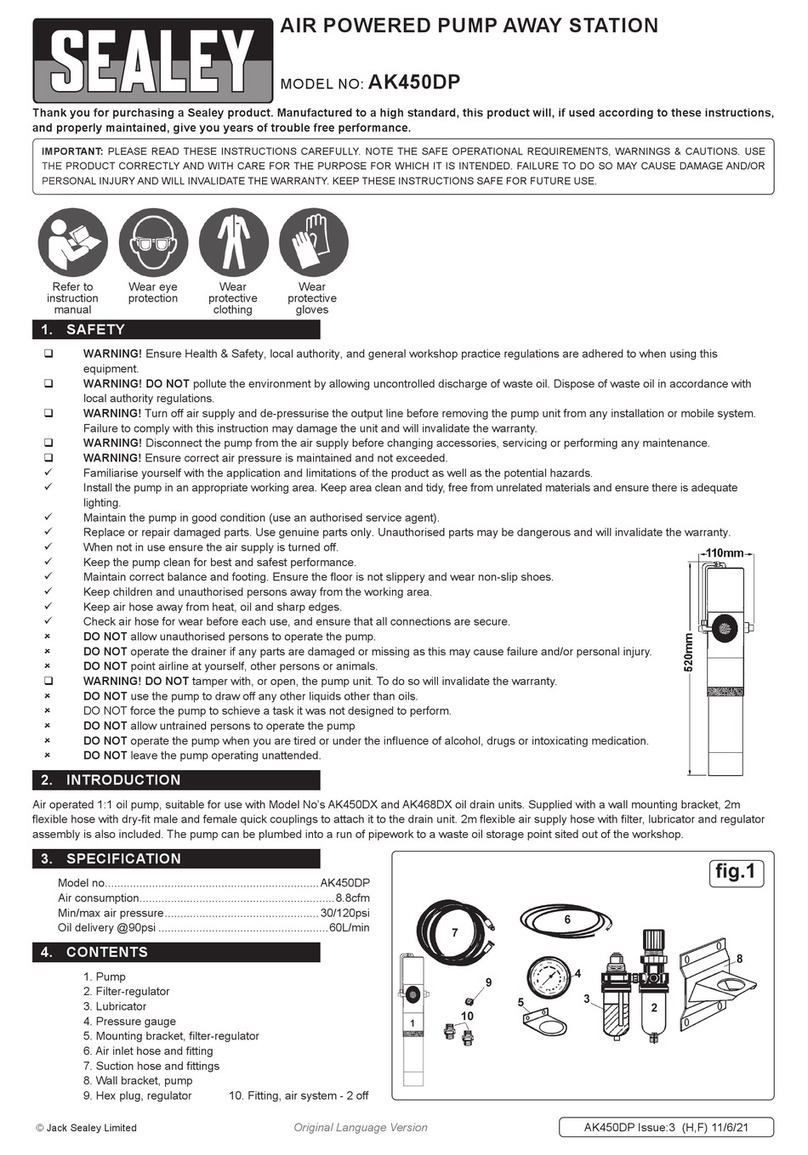 Sealey AK450DP User manual