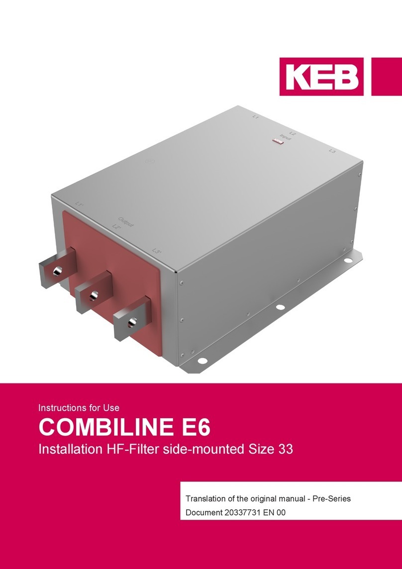 KEBCO COMBILINE E6 Series Instructions for use