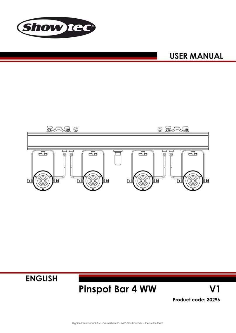 Show Tec Pinspot Bar 4 WW V1 User manual