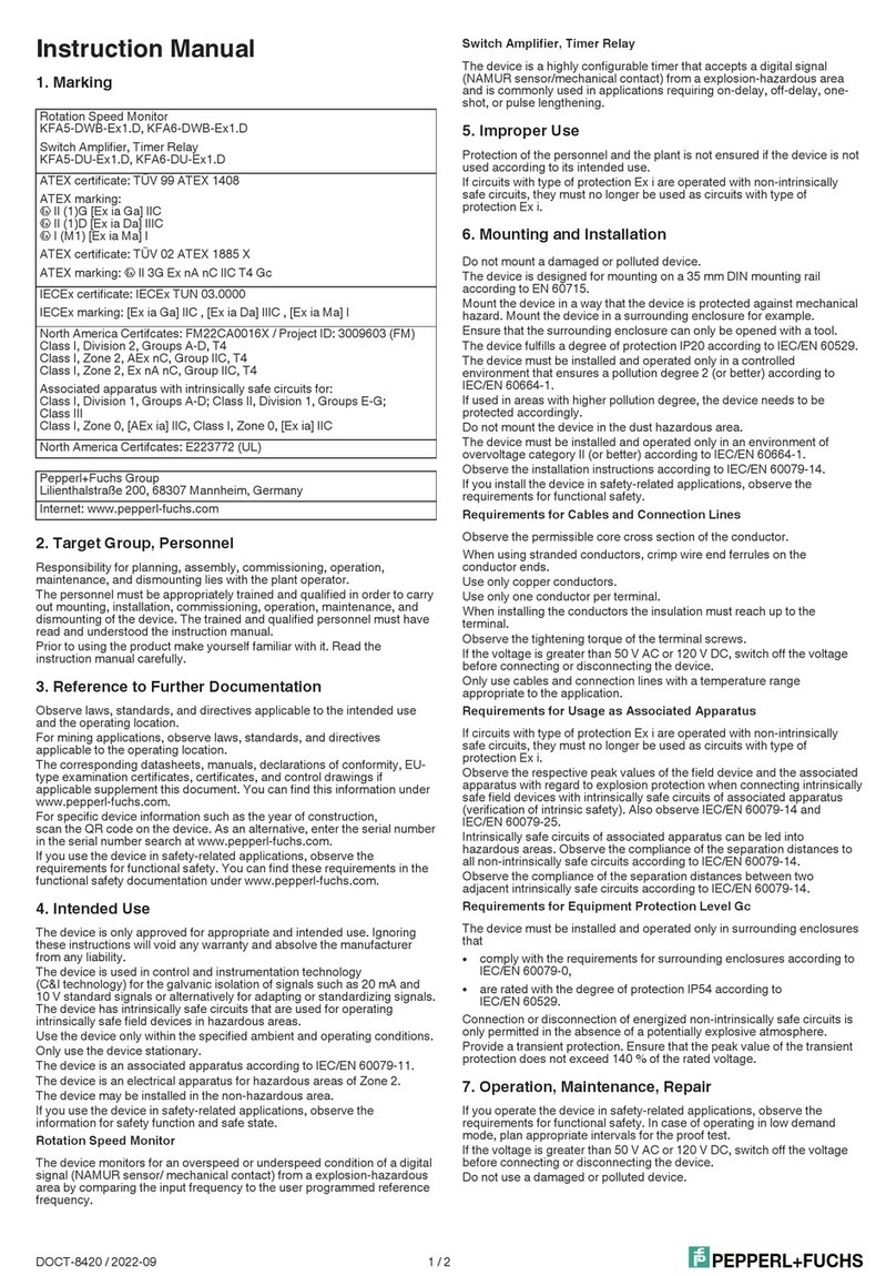 Pepperl+Fuchs KFA5-DWB-Ex1.D instruction manual