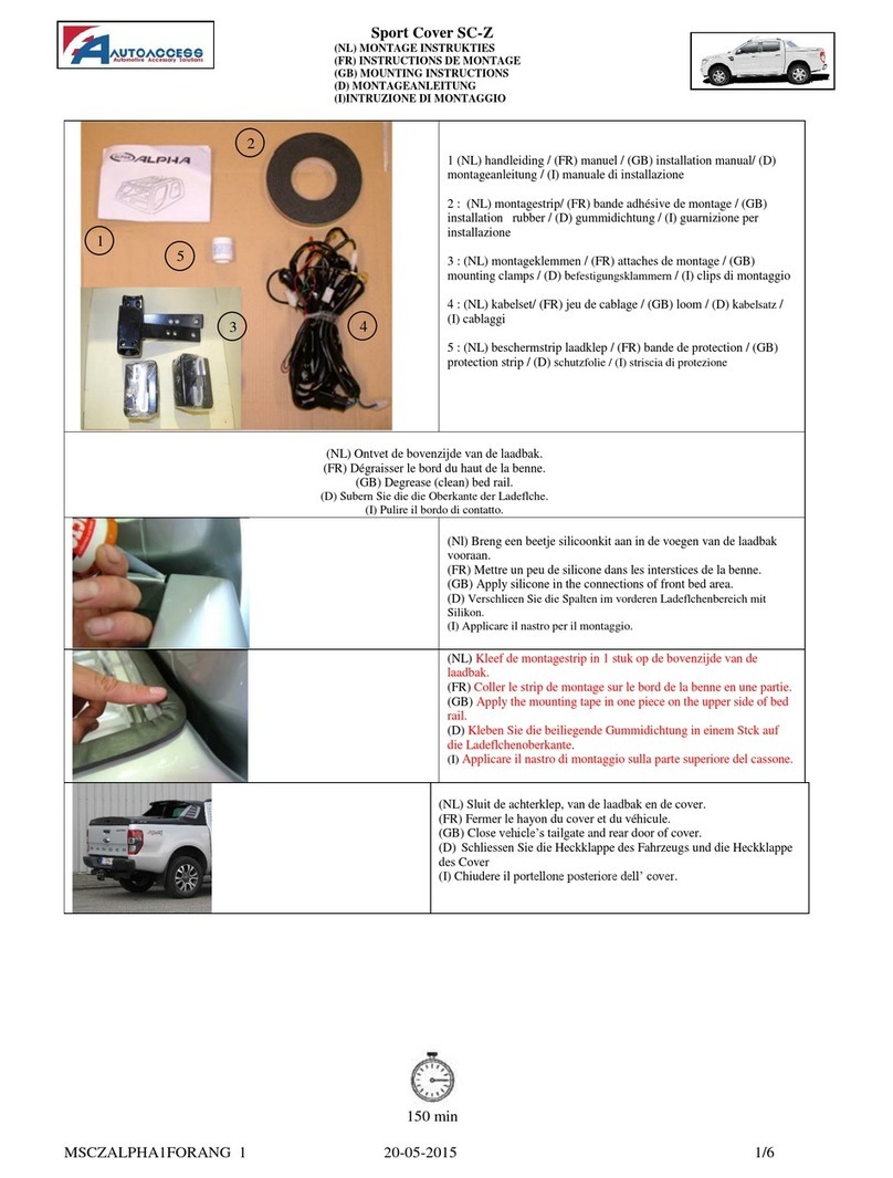 AUTOACCESS Sport Cover SC-Z User manual