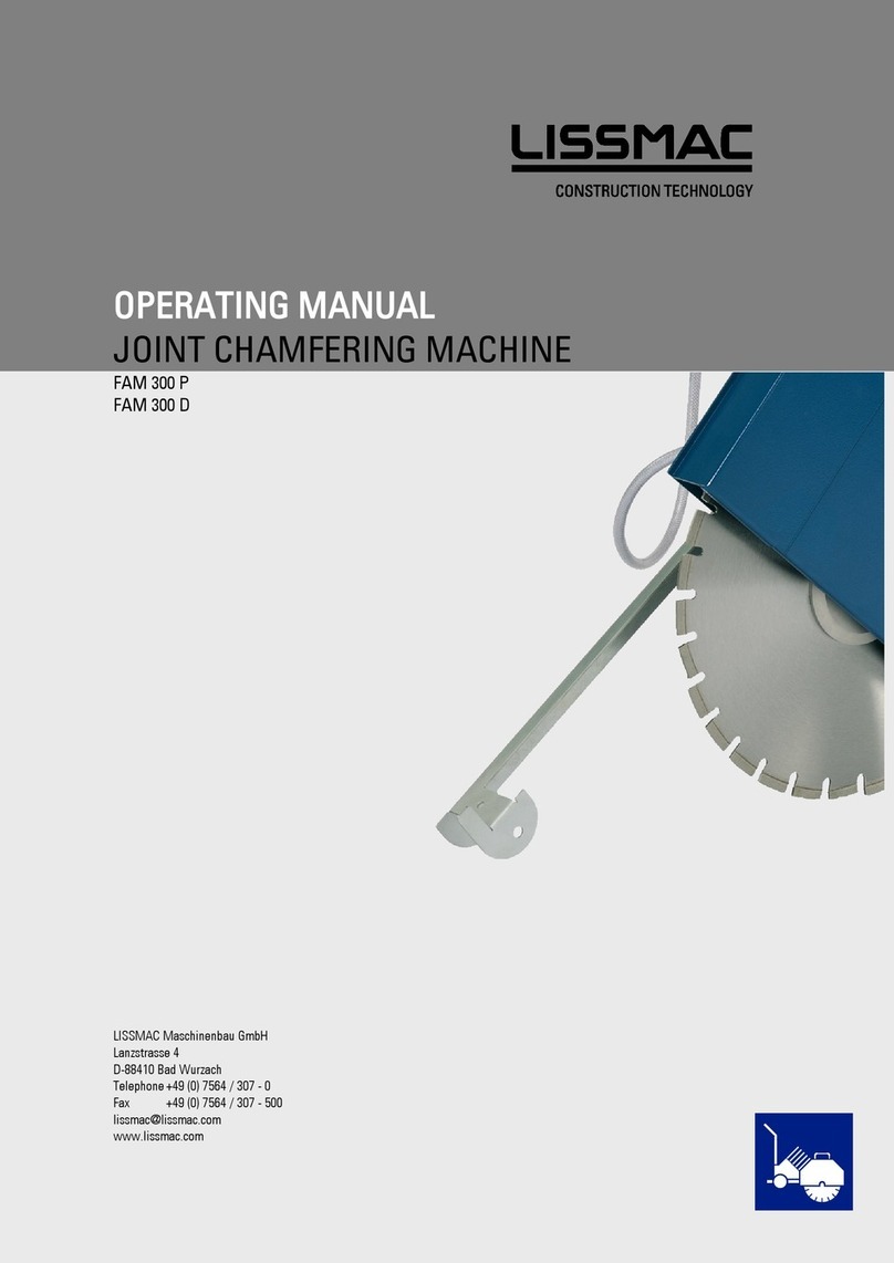 Lissmac FAM 300 P operating manual