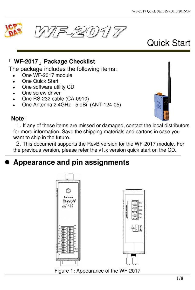 ICP DAS USA WF-2017 User manual