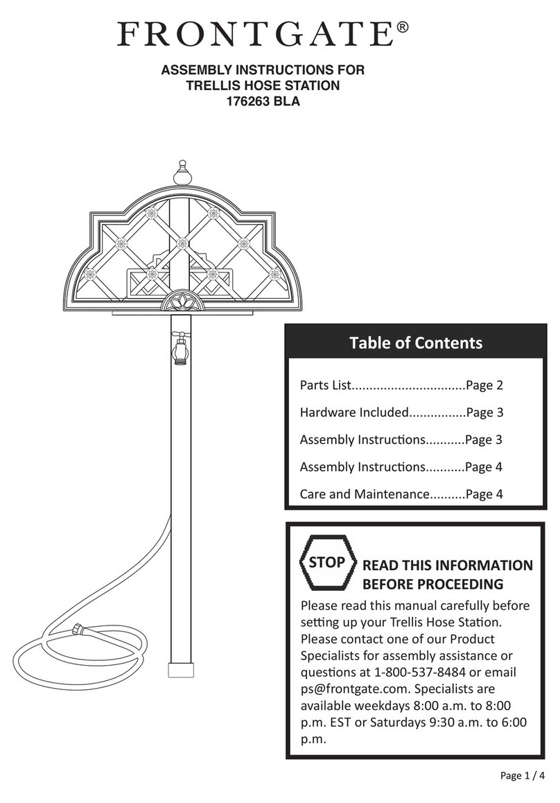 Frontgate 176263 BLA Assembly instructions
