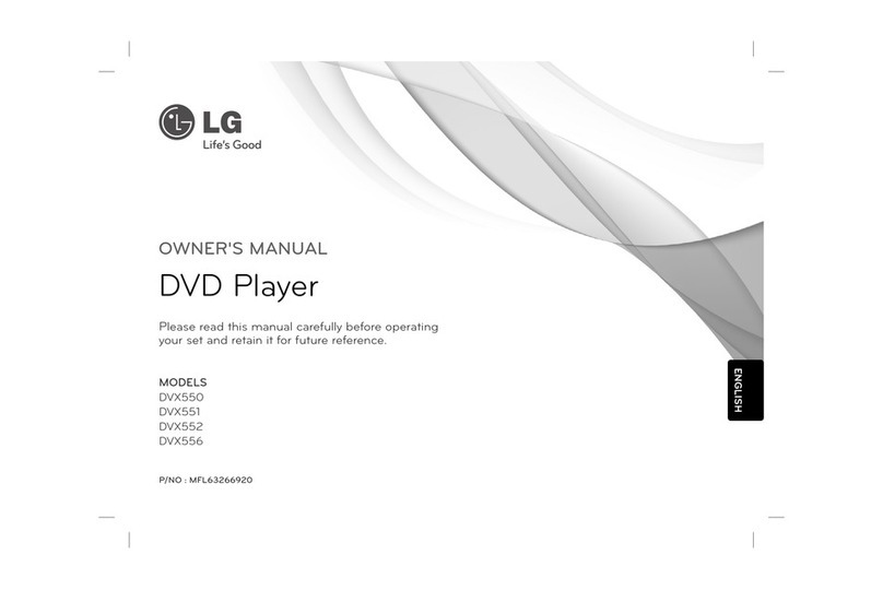 LG DVX551 User manual