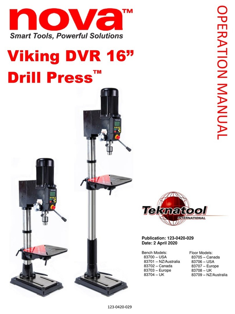 Teknatool Nova 83700 Operation manual