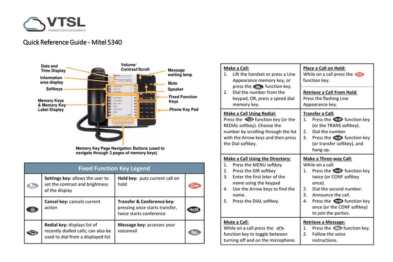 Mitel OfficeConnect 5340 User manual