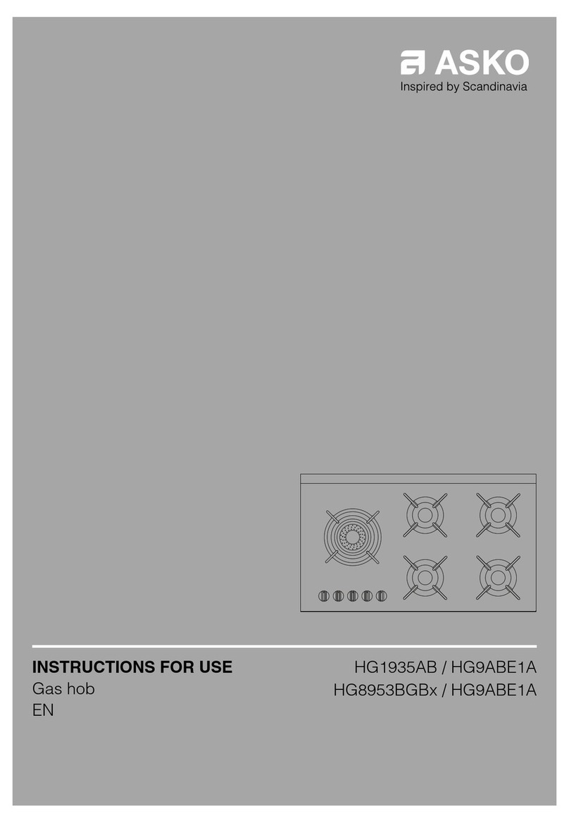 Asko HG8953BGBx Instructions for use