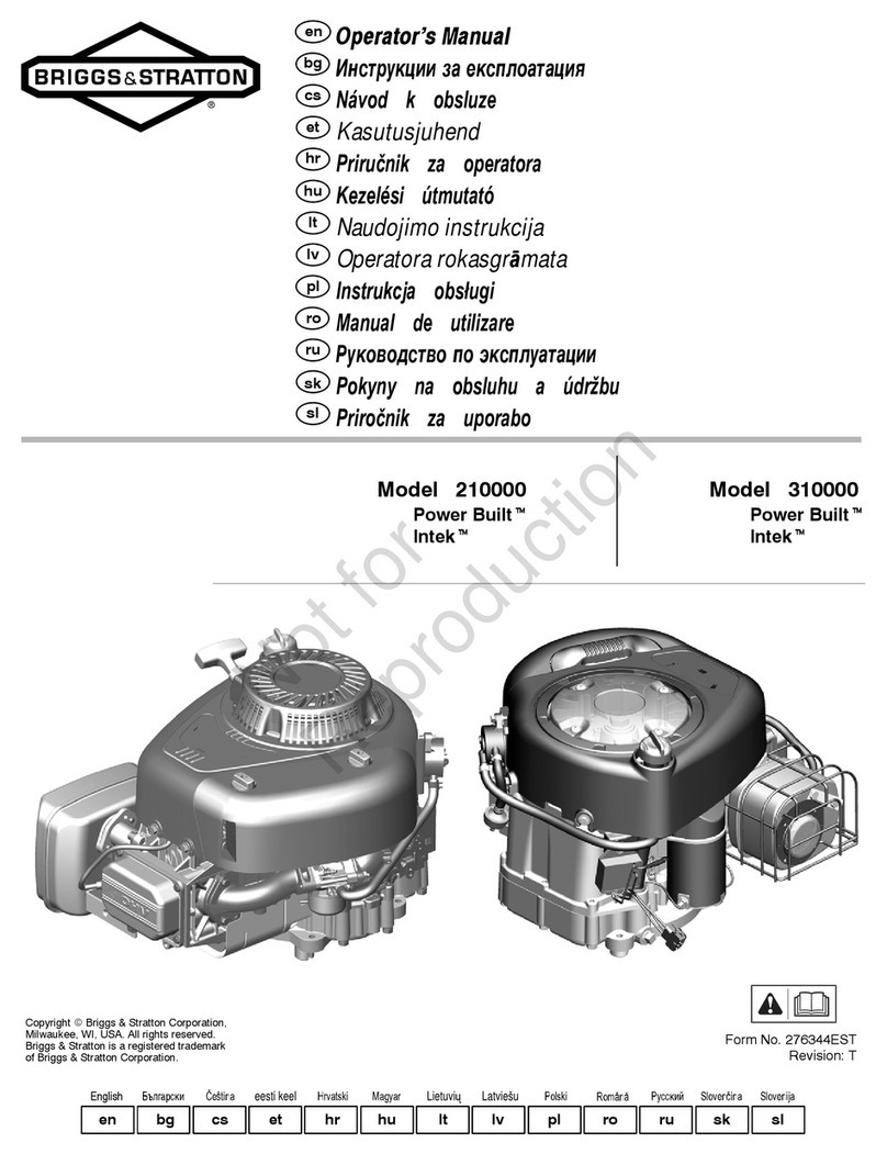 Briggs & Stratton 210000 Intek User manual