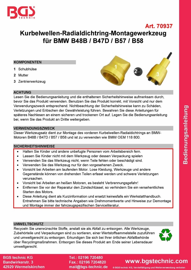 BGS technic 70937 instruction manual