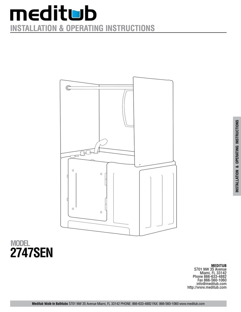 Meditub 2747SEN Installation & operating instructions