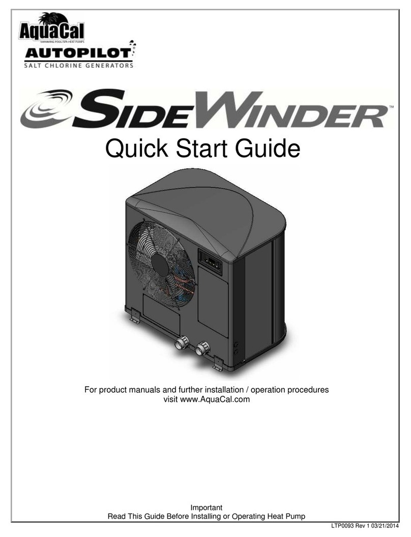 Aquacal AUTOPILOT SIDEWINDER LTP0093 quick start guide
