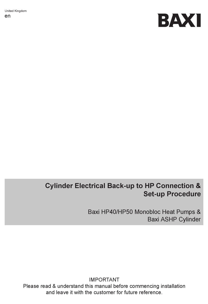 Baxi HP40 Setup manual