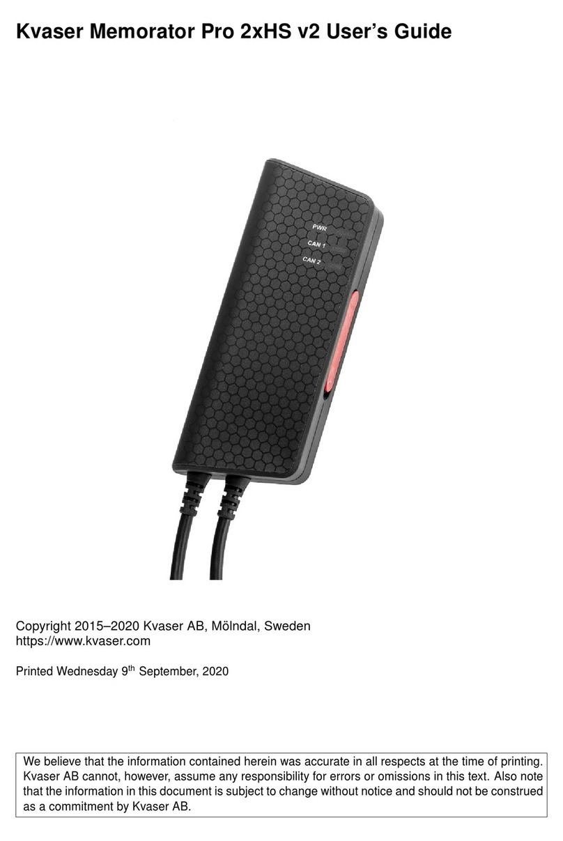 Kvaser 73-30130-00819-9 User manual