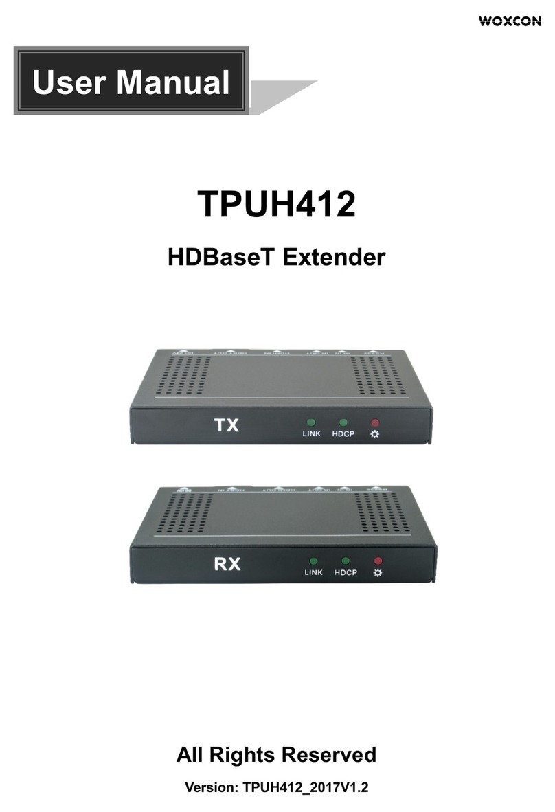 Woxcon TPUH412 User manual