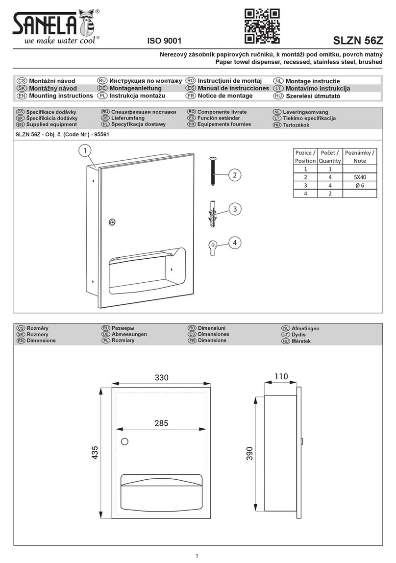 Sanela SLZN 56Z Mounting instructions