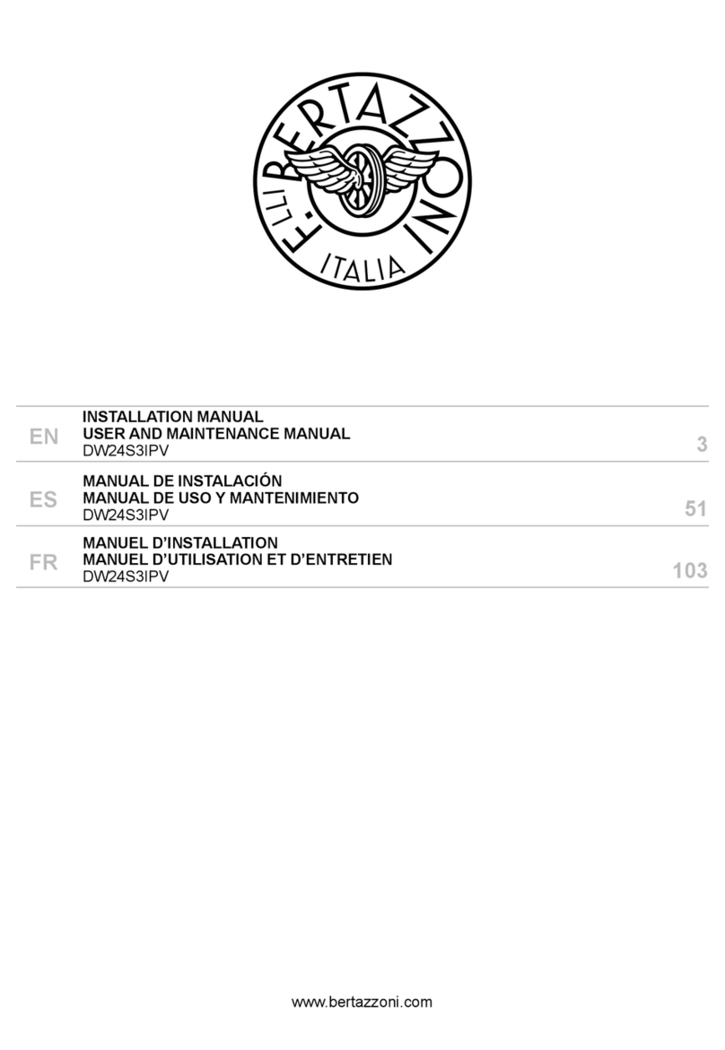 Bertazzoni DW24S3IPV installation manual