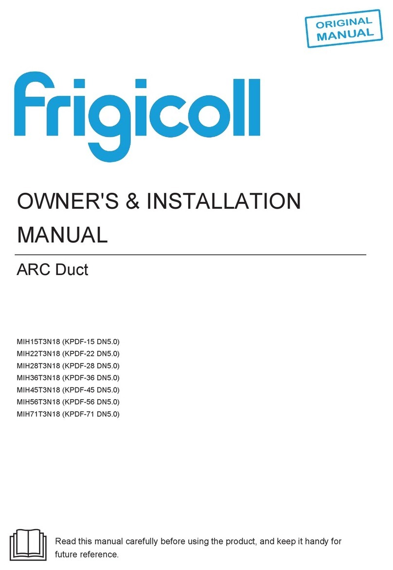 Frigicoll MIH15T3N18 Quick start guide
