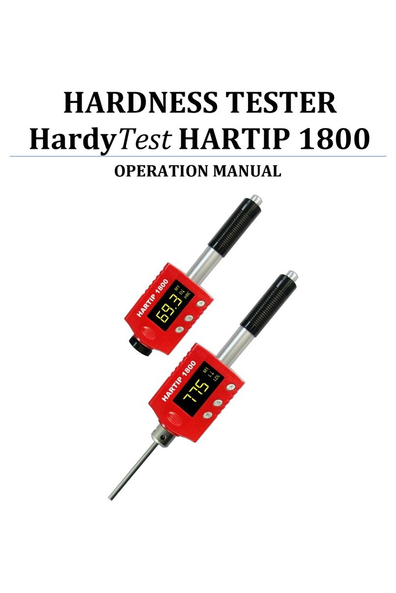 Salutron HardyTest HARTIP 1800 User manual